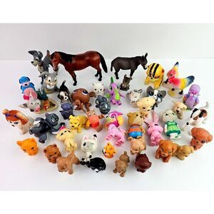 LOT of Small Animal Figures Action Animation Movies Play Assorted Themes Dog Cat